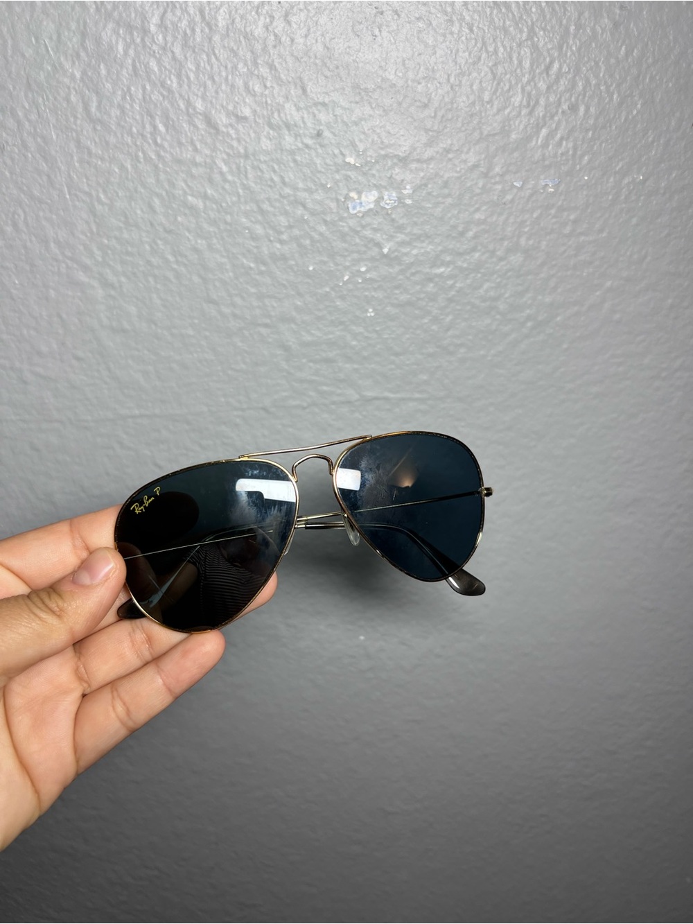 Ray-Ban Aviator Sunglasses - Gold Frame with Black Lenses